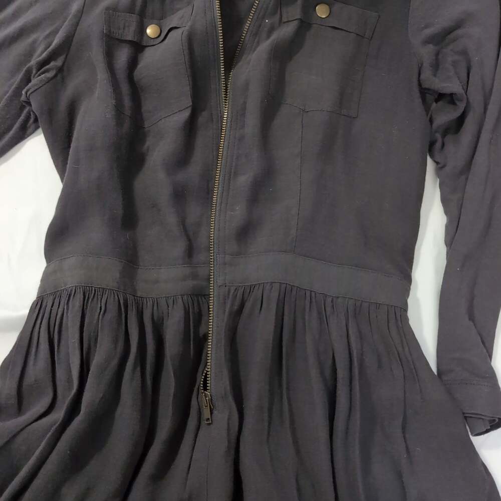 Parameter Zip Up Fit and Flare Dress Charcoal Size 0
